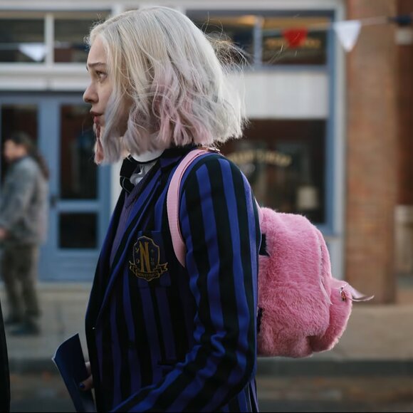 RARE Skinnydip Mini Alba Fluffy Heart Backpack ASO Enid Sinclair - Picture 9 of 11